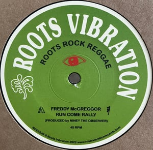 Image of Freddie Mcgregor - 'Run Come Rally / Chant It Down' (12" vinyl 70s roots)