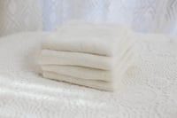Image 3 of Long Angora Knit Wraps - White 