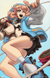 Image 2 of Guilty Gear 11x17" Print Series PT 2: Baiken, Bridget, Giovanna, Testament