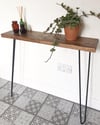 Industrial Hairpin hall console table