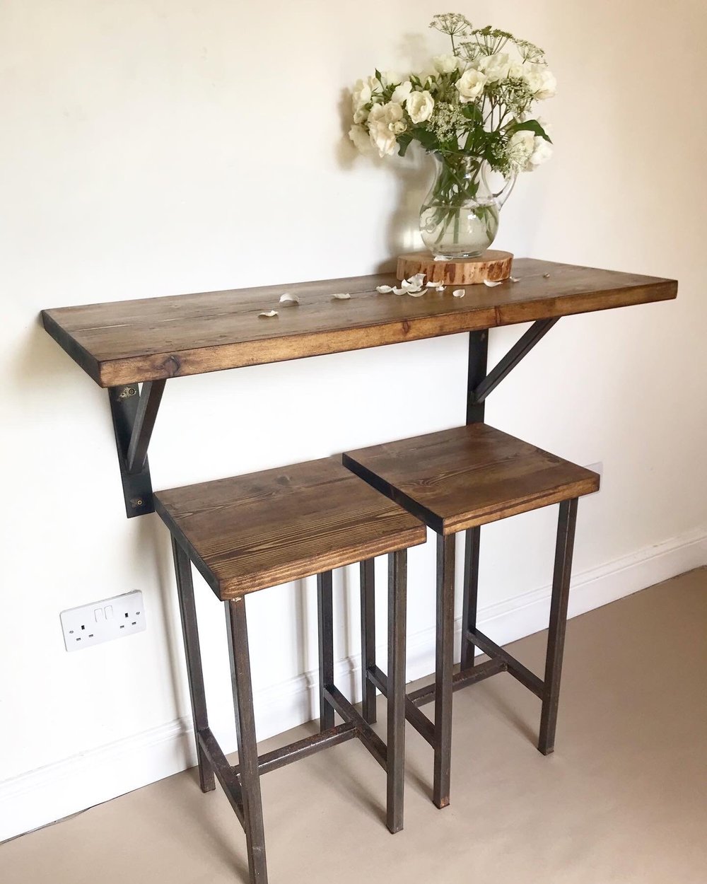 Industrial rust effect patina Bar Stool