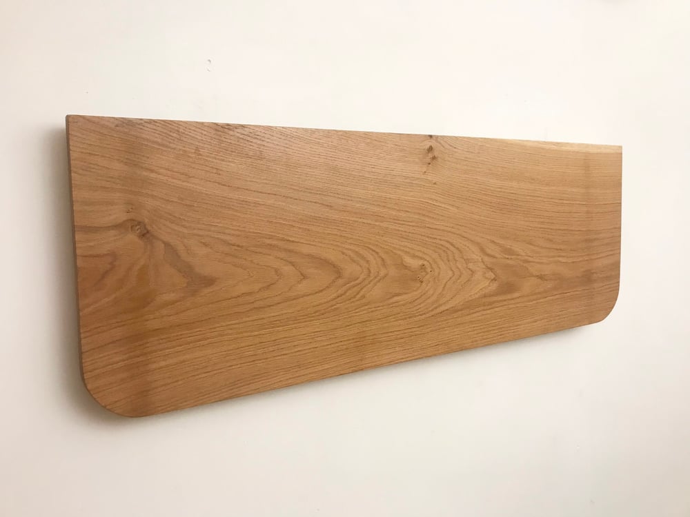 Solid oak wall mounted folding breakfast bar, LARGE home office NO BRACKETS