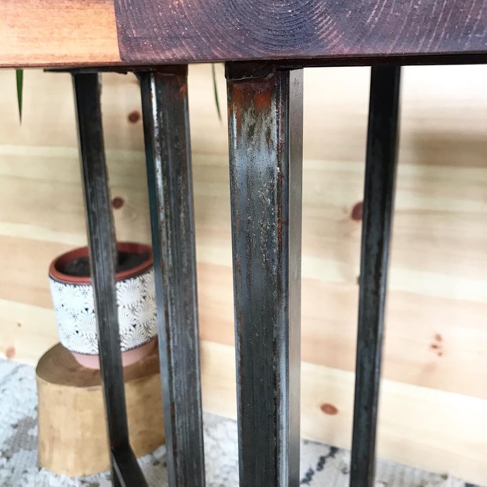 Industrial rust effect patina Bar Stool