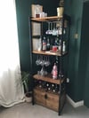 Industrial Wine Rack Bar Storage Unit