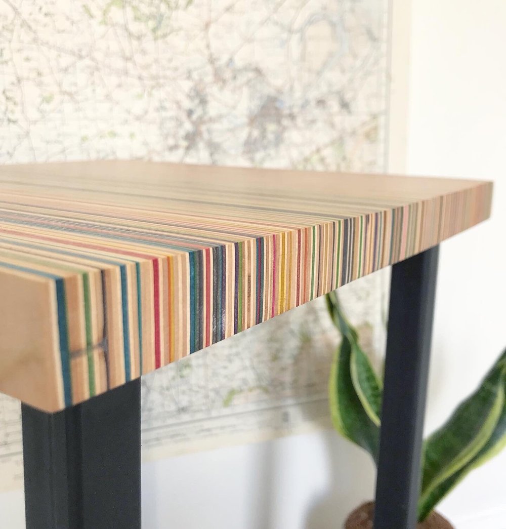 Recycled skateboard Bar Stool