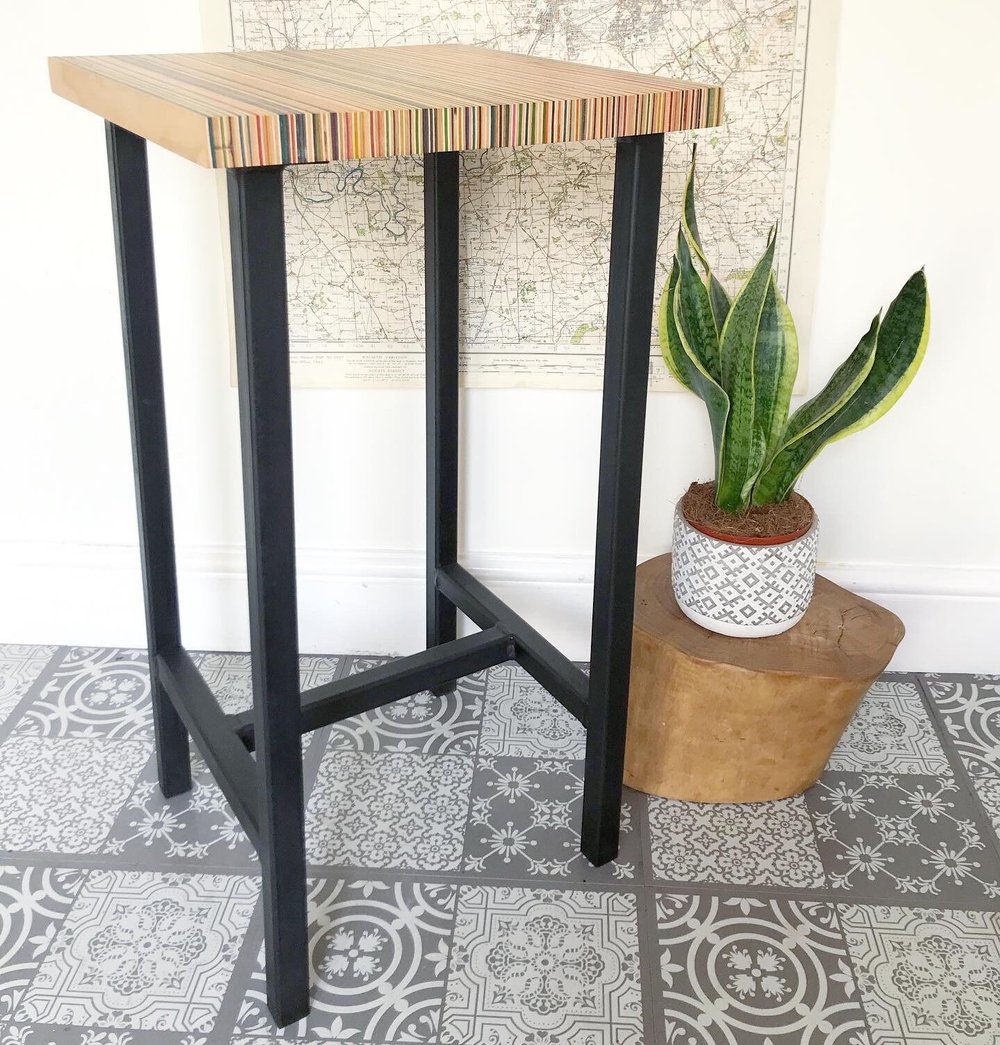 Recycled skateboard Bar Stool