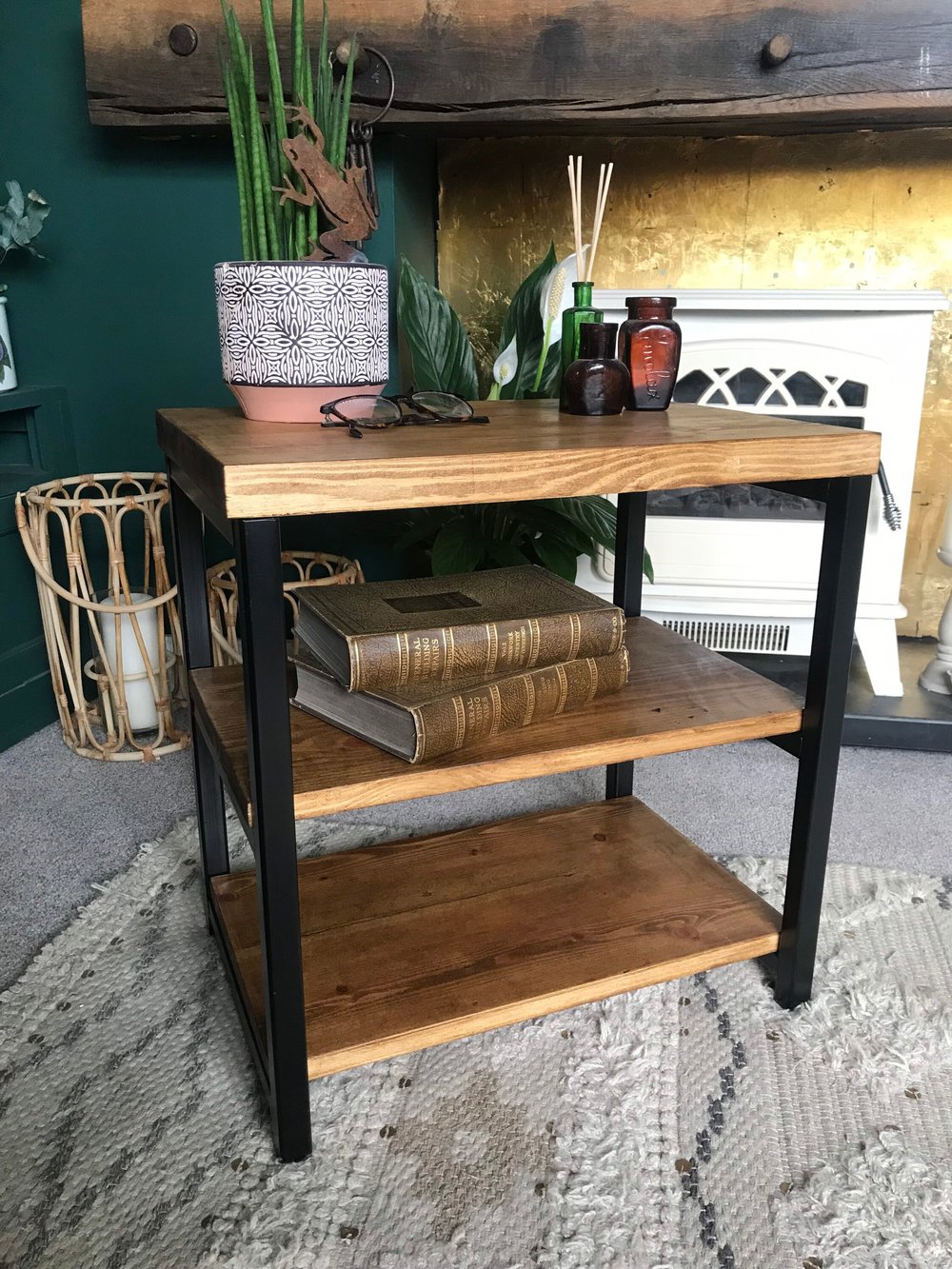 Small Industrial Storage Unit bedside table | Betty's Interiors