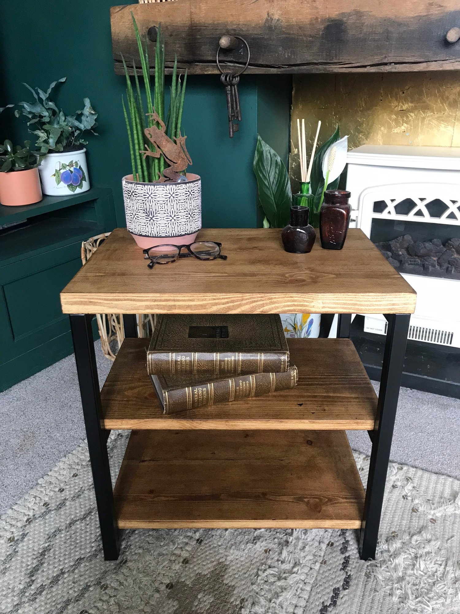 Small Industrial Storage Unit bedside table | Betty's Interiors