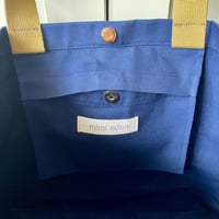 Image 5 of WAXED CANVAS LARGE TOTE NAVY
