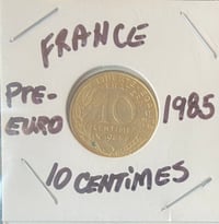 Image 1 of Cold War (France) 10 Centimes Coin - Vintage 1985 (pre-Euro)