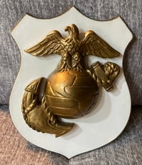 Image 1 of Marine Corps (USA) Eagle, Globe, Anchor Emblem - Vintage Wall Plaque