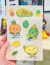Citrus Bird - sticker sheet