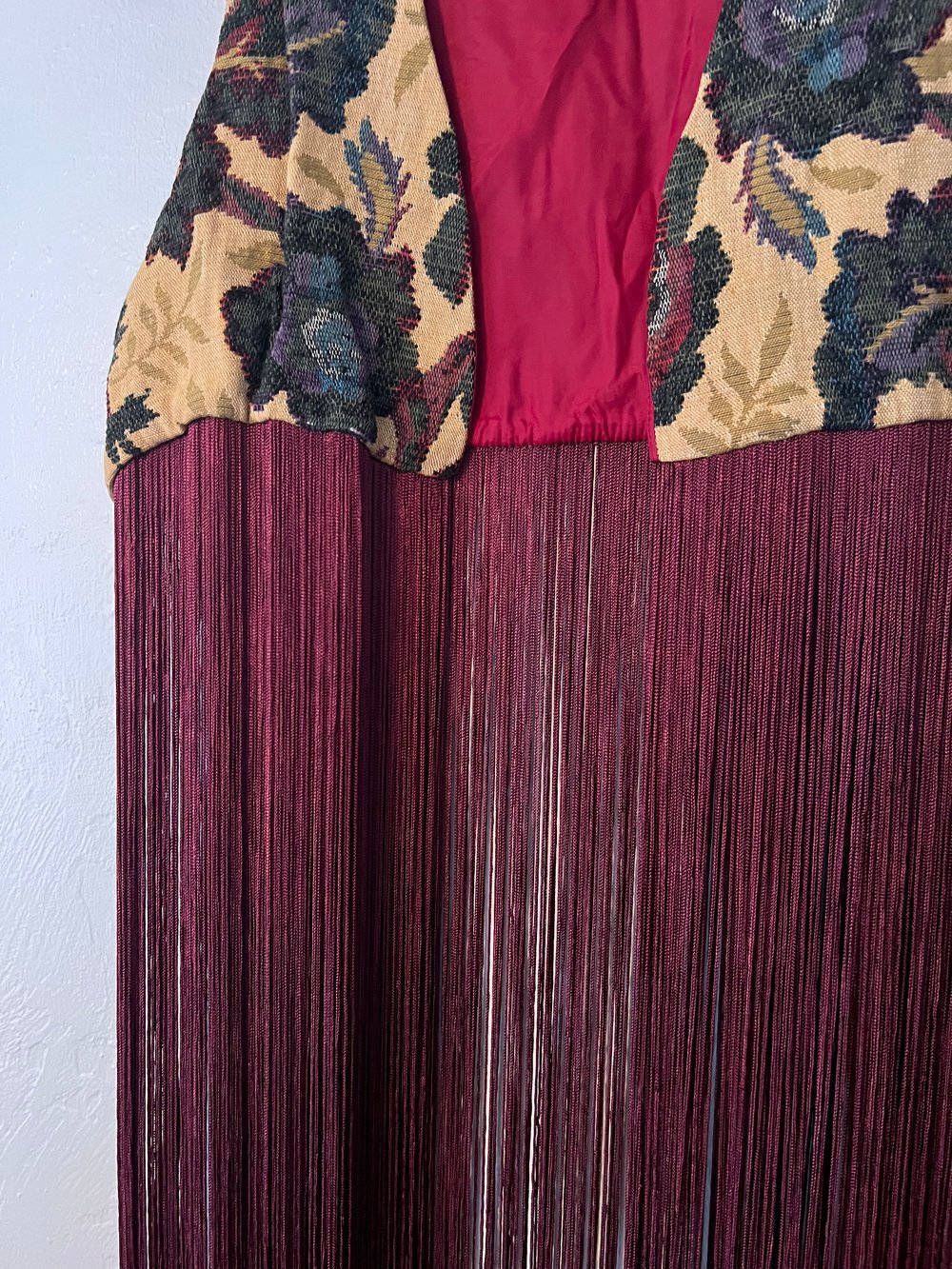 Vintage 70’s Roland Tapestry Fringe Vest (S)