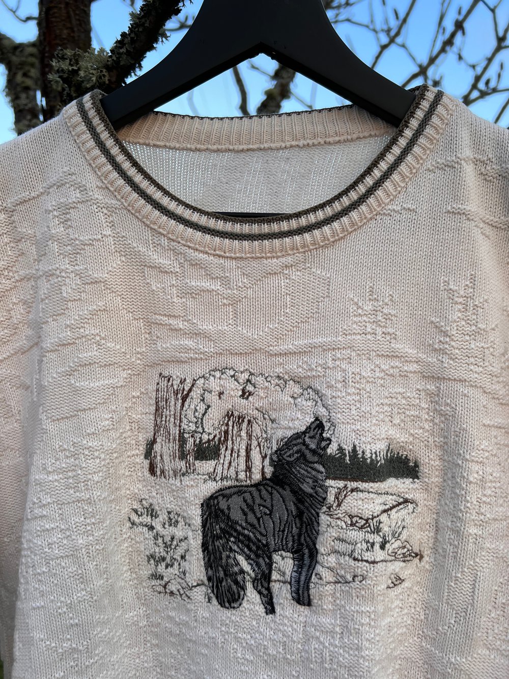 Vintage Howling Wolf Sweater (M)