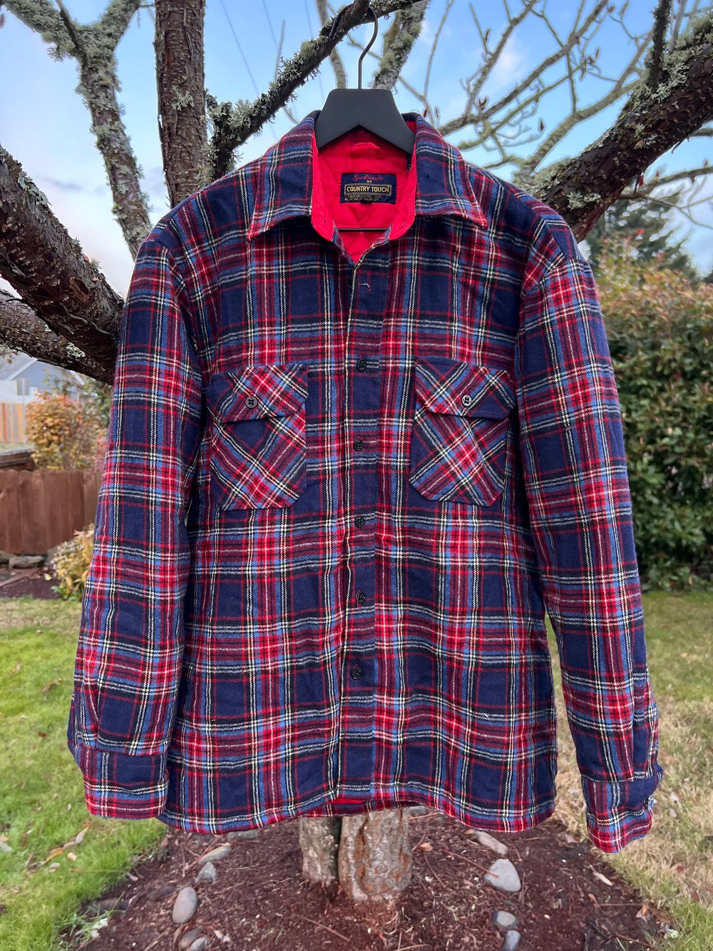 Vintage Country Touch Plaid Shacket (M)