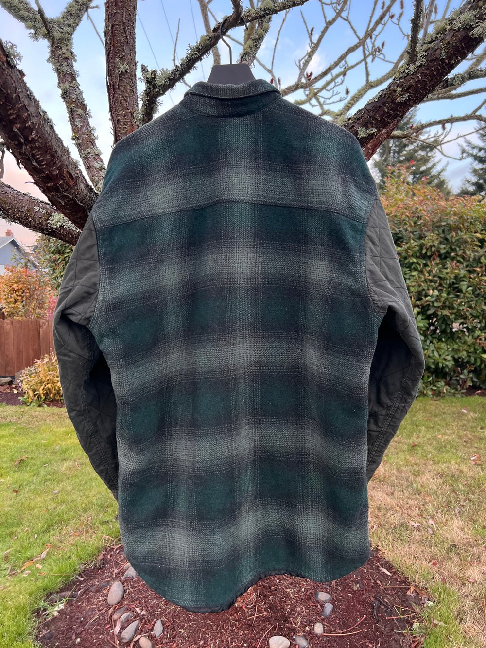 Vintage Flannel with Quilted Sleeves (XXL)