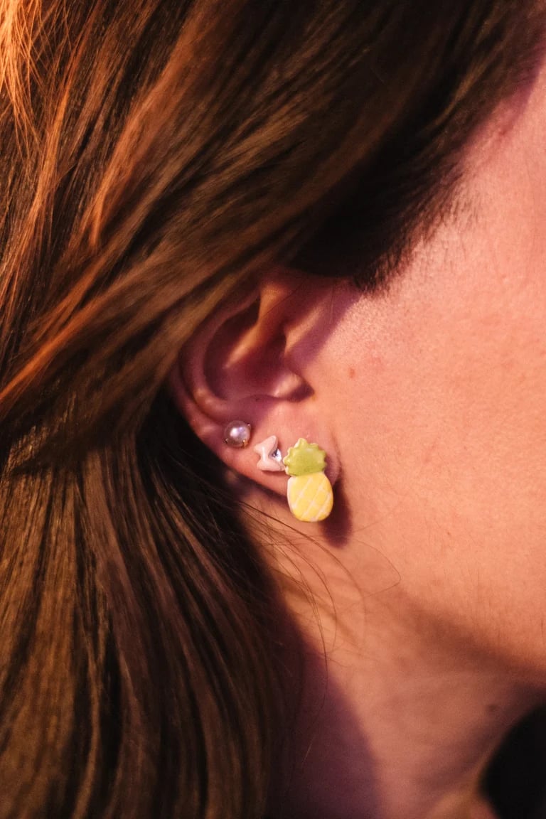 Image of Pendientes Frutillas: Piña