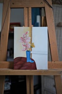 Cowgirl Vase (original painting)