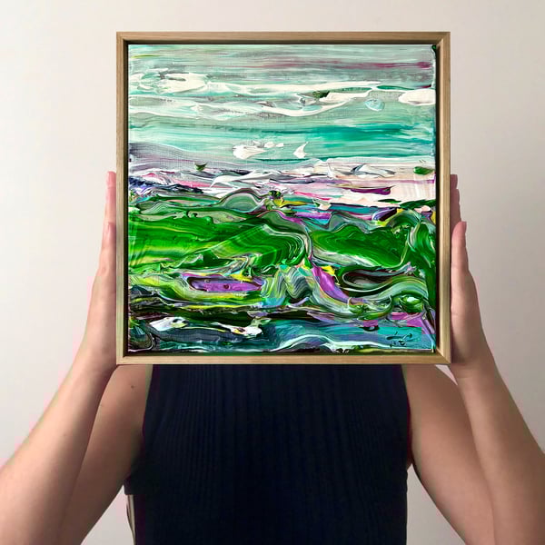 Image of Country no. 40 - 30x30cm + FRAME