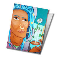 Cozy Cafe Vibes | A2 Greeting Card