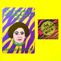 Emmeline Pankhurst ‘Rebel’ Pearlescent Postcard