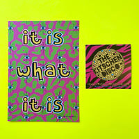 ‘It Is What It Is’ Pearlescent Postcard