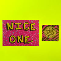 ‘Nice One’ Pearlescent Postcard