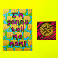 ‘I’m Gonna Tell Me Mam’ Pearlescent Postcard