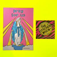 Our Lady ‘Pray For Us’ Pearlescent Postcard