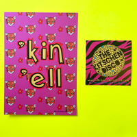 ‘Kin ‘Ell’ Pearlescent Postcard 