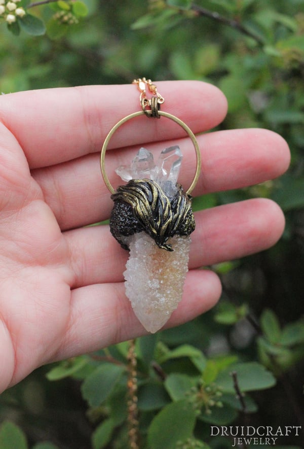 Image of Clear & Spirit Quartz Necklace