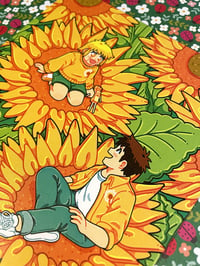 Image 2 of ZATCH BELL! | Sunflowers Art Print