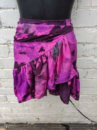 Image 2 of TULUM Tie dye co ord frill skirt  set 💜 purple pink