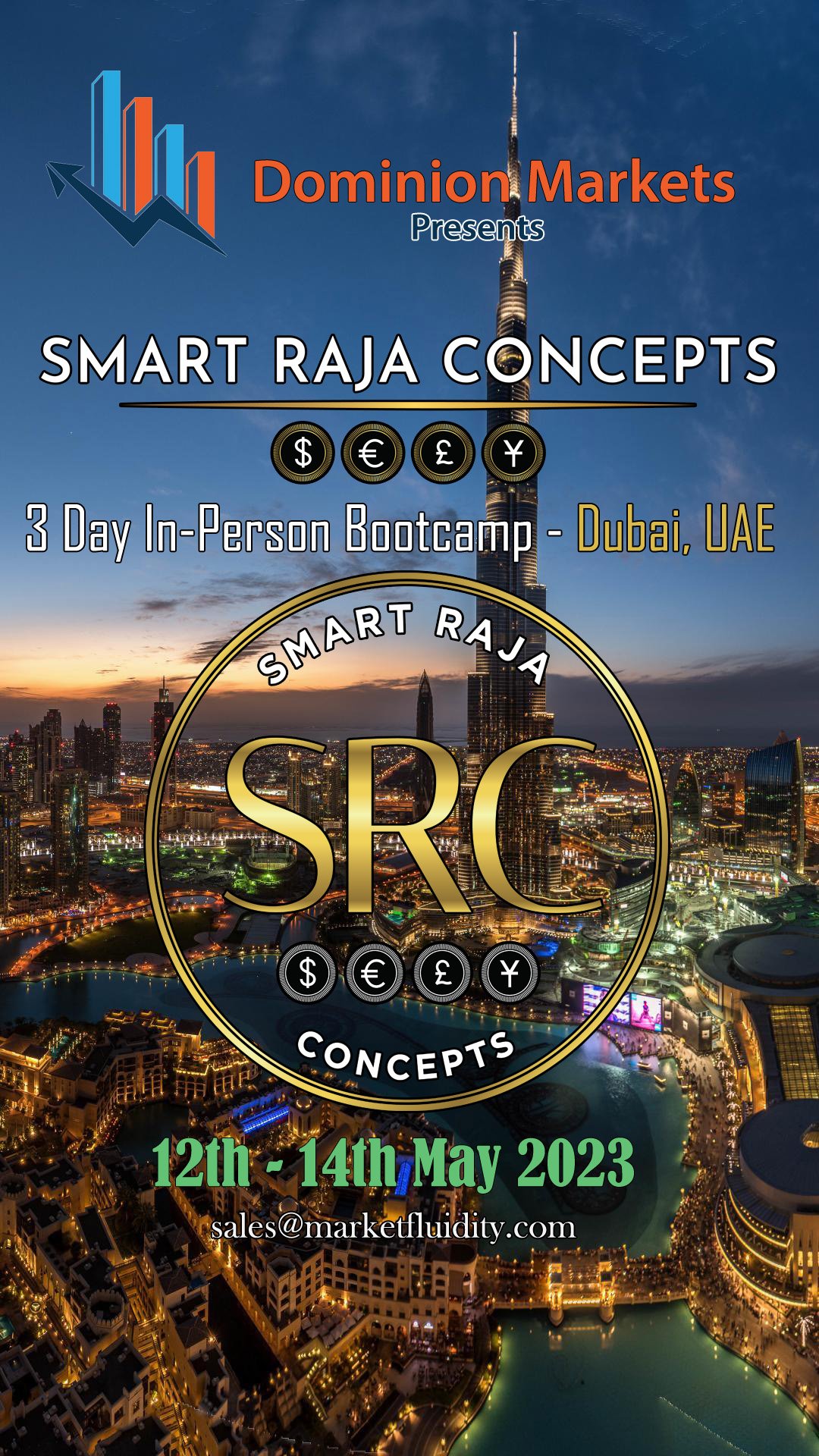 Image of Dubai, UAE 3 Day Forex Bootcamp 12th to 14th May 2023