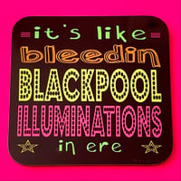 ‘Blackpool Illuminations’ Drinks Coaster