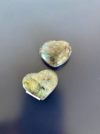 Flashy small Labradorite Hearts
