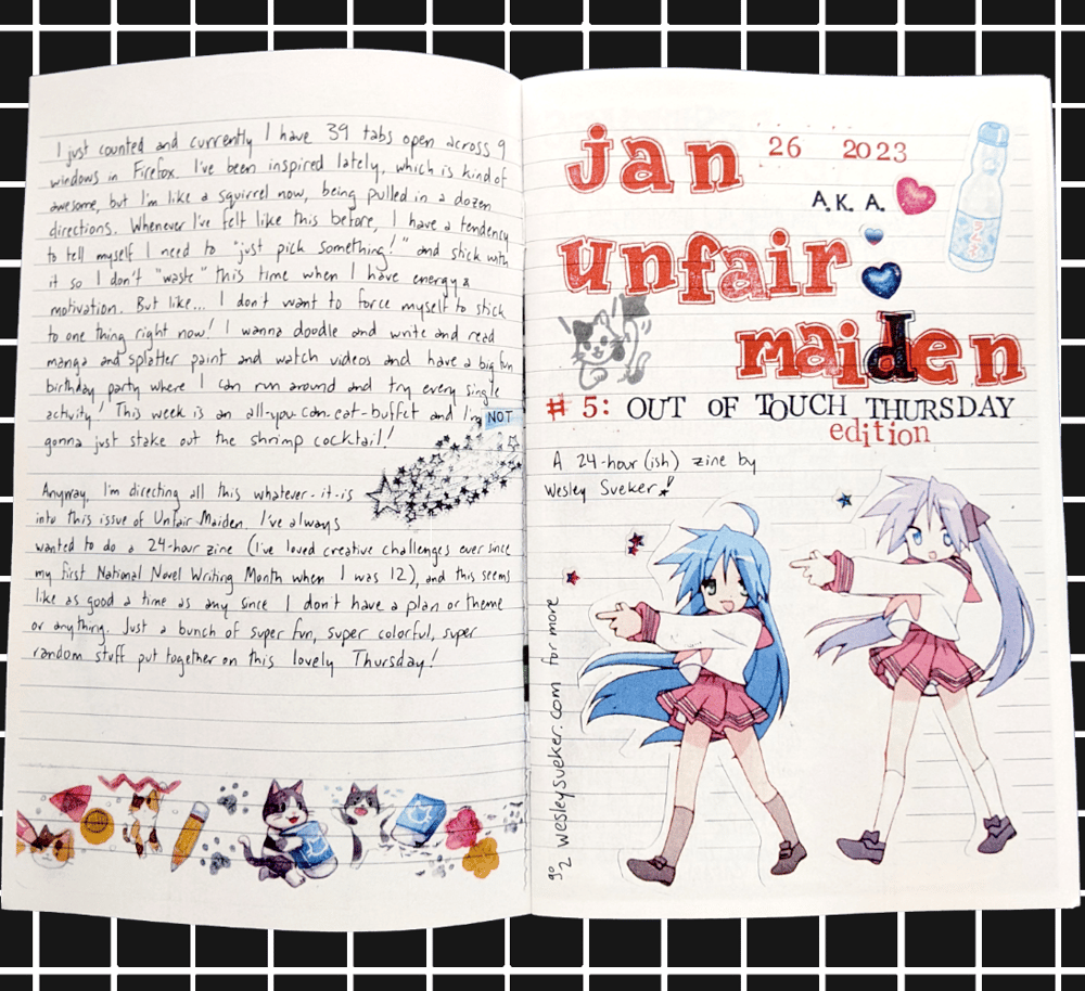 Image of Unfair Maiden #5: The Out of Touch Thursday Issue