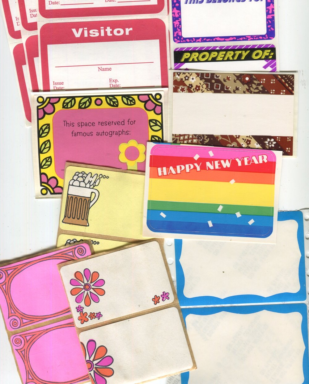 Vintage Blanks Sticker Pack