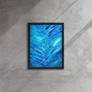 Image of "Dive" Framed canvas