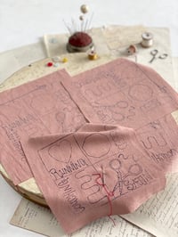 Image 2 of Stitch Sampler on Pink