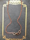 Medieval Pointed Pendulum Necklace on 18" Chain, Olive & Antique Copper
