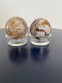 Flower Agate Spheres