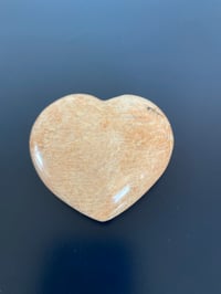 Flashy Peach Moonstone Heart