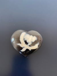 Large Orca Agate Heart