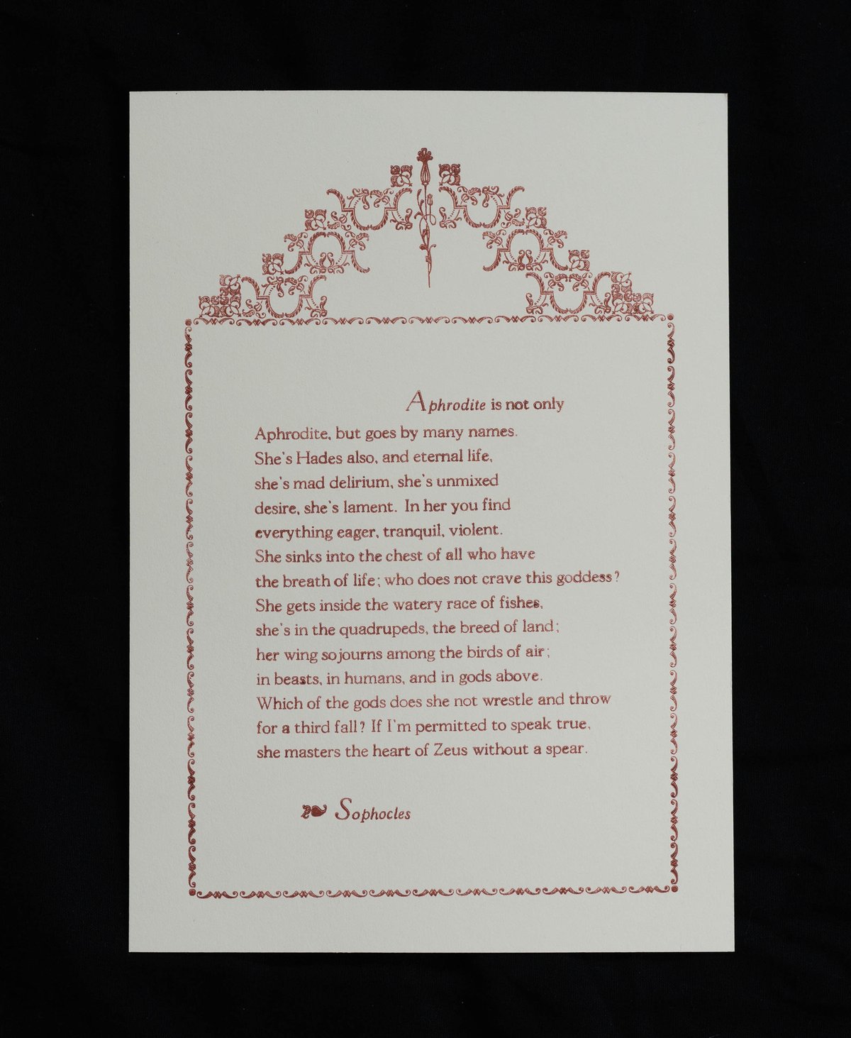 Image of Sophocles on Love