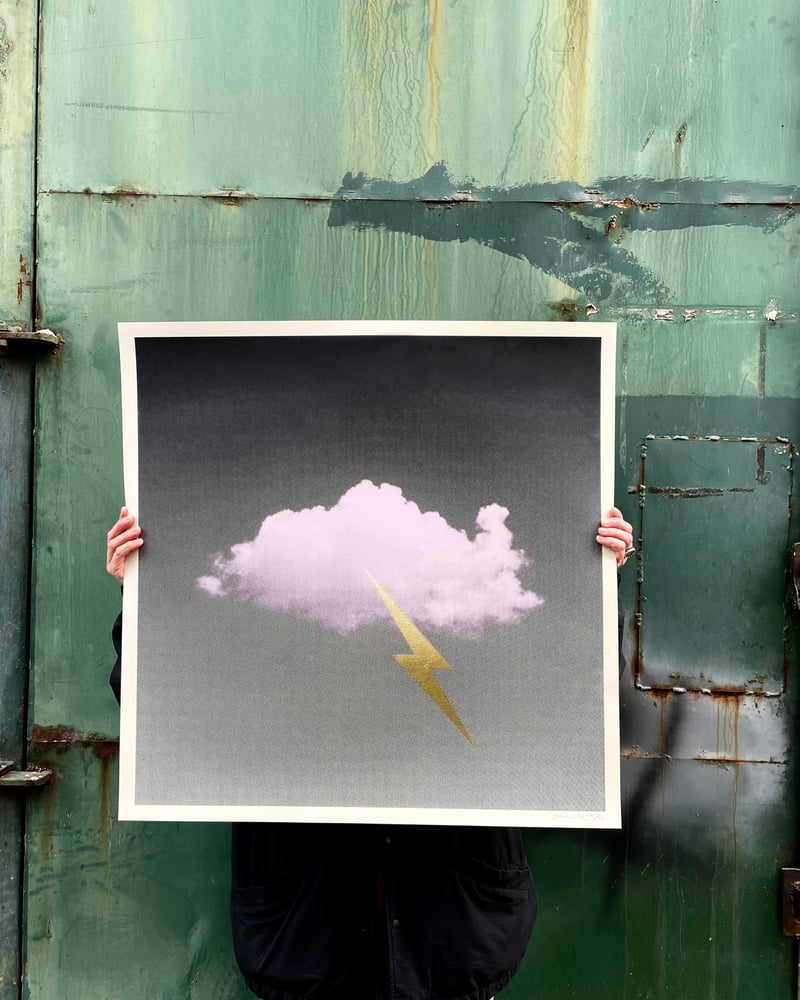 Image of A bigger ‘Little Fucking Cloud' Pink & Gold