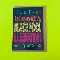 Image 1 of ‘Blackpool Illuminations’ Greetings Card 