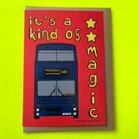 Image 1 of ‘Magic Bus’ Greetings Card