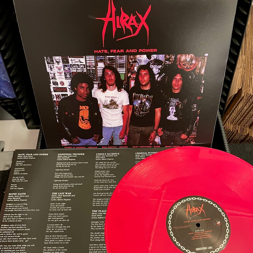 HIRAX "Hate, Fear And Power" LP