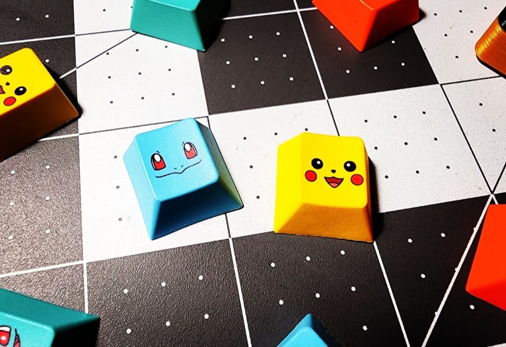 Image of POKEMON PIKA/SQUIRT KEYCAP SET V1